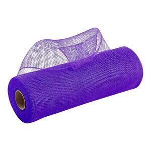 Decor Mesh Ribbon Deep Purple 10inx30ft Poly Craft Roll Halloween Wreath Bow New